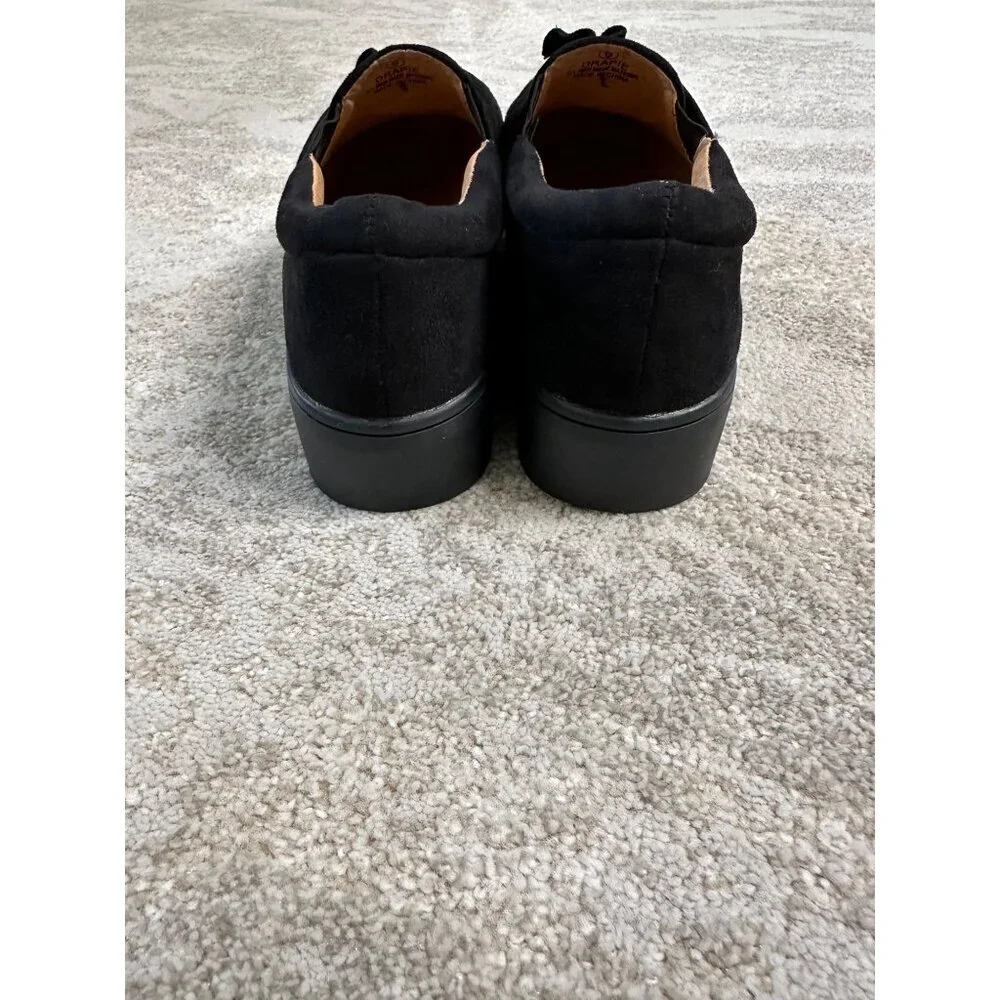 Catherine Malandrino Shoes Womens Sz 6 Drapie Pleated Platform Loafer‎ Black